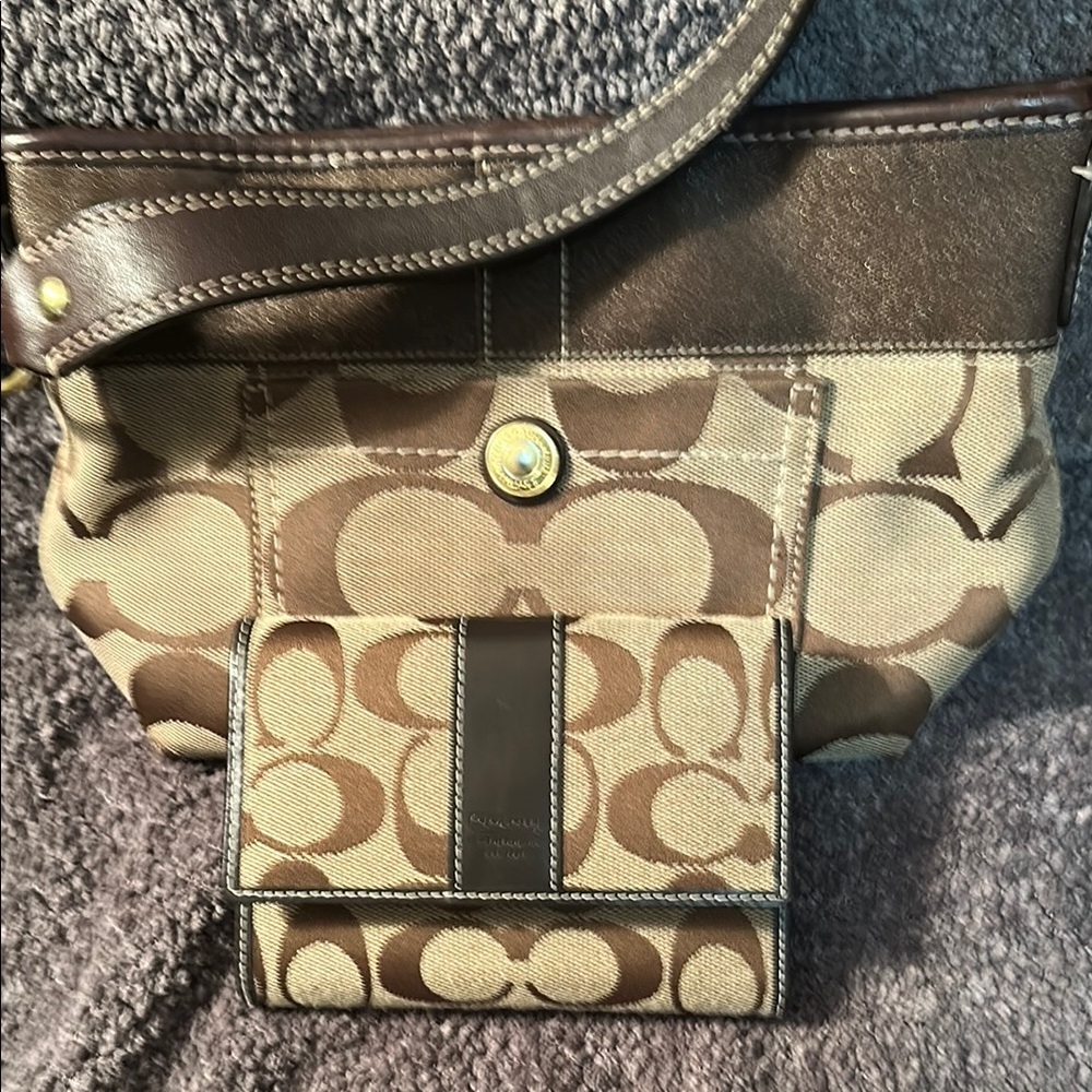 Coach Brown Leather Handbag